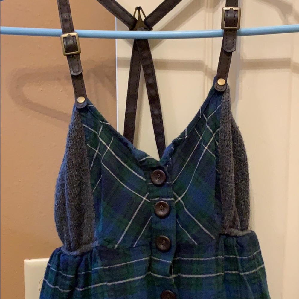 Flannel plaid dress
